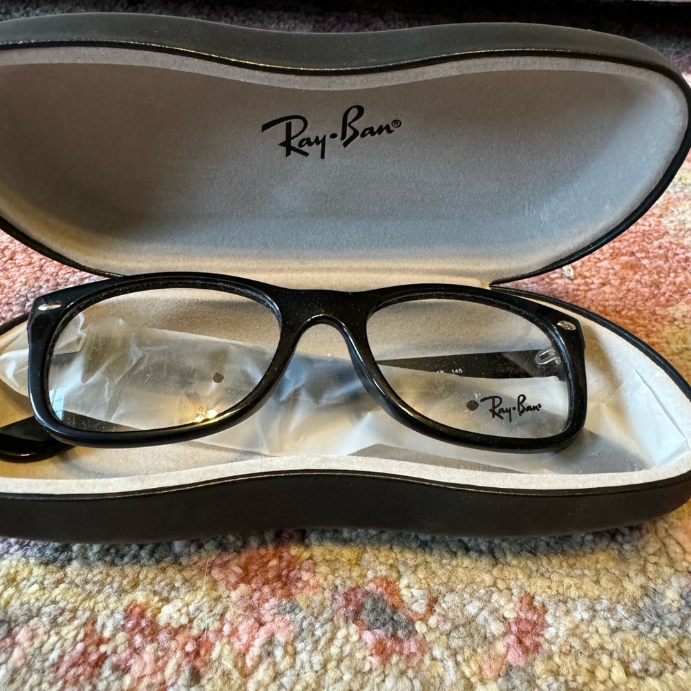 Ray-Ban Glossy Black Eyeglasses with Case